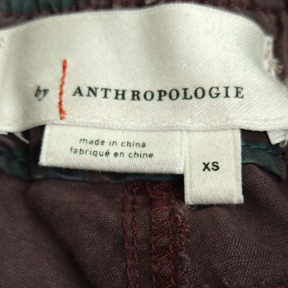 Anthropologie | 'Jacquie' Button-Fly Joggers in brown and black motif | … - Picture 11 of 12